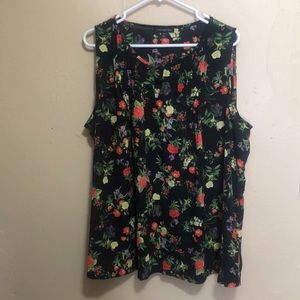 Lane Bryant Floral Tank Top